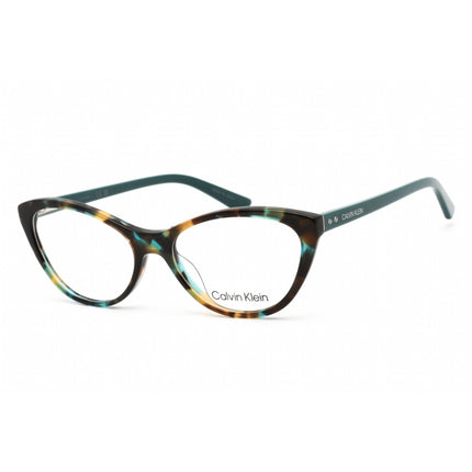 Calvin Klein Women's Eyeglasses - Cat Eye Shape Turquoise Tortoise Frame | CK20506 442 ,