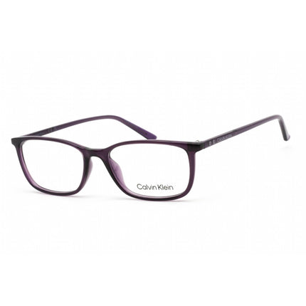 Calvin Klein Women's Eyeglasses - Crystal Dark Purple Rectangular Frame | CK19512 501 ,