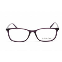 Calvin Klein Women's Eyeglasses - Crystal Dark Purple Rectangular Frame | CK19512 501 ,
