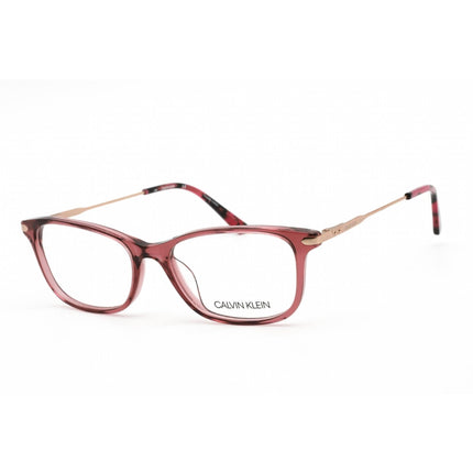 Calvin Klein Women's Eyeglasses - Crystal Deep Rose Plastic Cat Eye | CK18722 661 ,