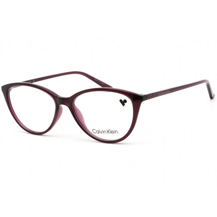 Calvin Klein Women's Eyeglasses - Crystal Grape Cat Eye Full Rim Frame | CK18543 510 ,
