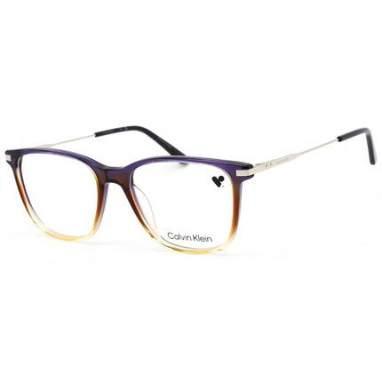 Calvin Klein Women's Eyeglasses - Crystal Iris/Amber Gradient Square | CK19711 525 ,