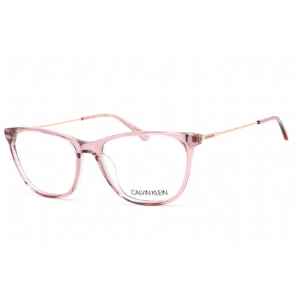 Calvin Klein Women's Eyeglasses - Crystal Mauve Laminate Zyl Round Frame | CK18706 535 ,