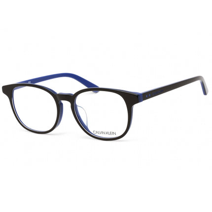 Calvin Klein Women's Eyeglasses - Dark Brown/Cobalt Round Plastic Frame | CK18529A 204 ,