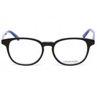 Calvin Klein Women's Eyeglasses - Dark Brown/Cobalt Round Plastic Frame | CK18529A 204 ,
