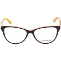 Calvin Klein Women's Eyeglasses - Dark Purple/Maize Cat Eye | CALVIN KLEIN CK19516 502 ,