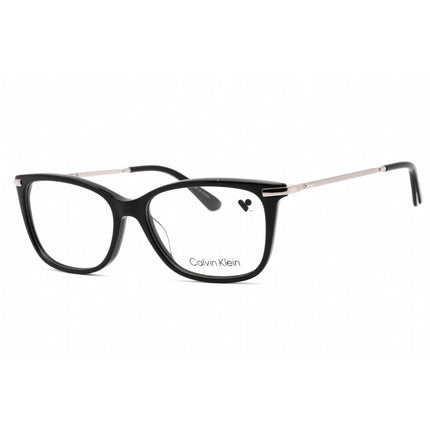 Calvin Klein Women's Eyeglasses - Full Rim Black Plastic Rectangular | CK22501 001 ,