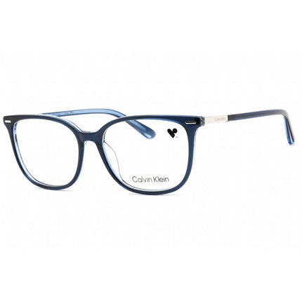 Calvin Klein Women's Eyeglasses - Full Rim Blue Rectangular Shape Frame | CK22505 438 ,