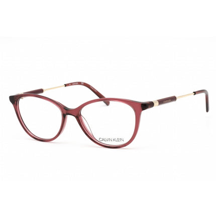 Calvin Klein Women's Eyeglasses - Full Rim Cat Eye Burgundy Acetate Frame | CK5986 609 ,