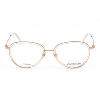 Calvin Klein Women's Eyeglasses - Full Rim Crystal Titanium Round Frame | CK20106 971 ,