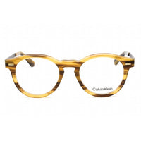 Calvin Klein Women's Eyeglasses - Full Rim Honey Plastic Round Frame | CK21518 260 ,