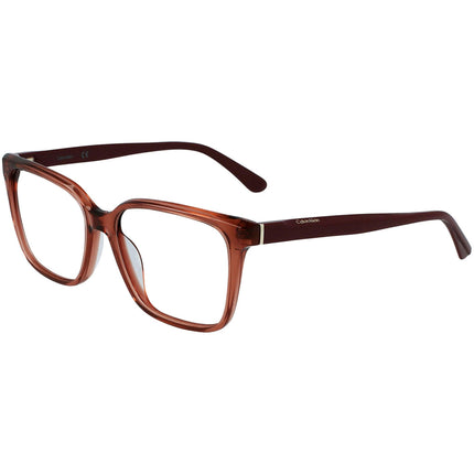Calvin Klein Women's Eyeglasses - Full Rim Rose Acetate Square Frame | CK21520 601 ,
