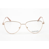 Calvin Klein Women's Eyeglasses - Full Rim Rose Gold Metal Rectangular | CK20109 780 ,