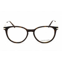 Calvin Klein Women's Eyeglasses - Full Rim Round Dark Tortoise Plastic | CK19712 235 ,