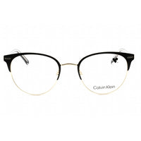 Calvin Klein Women's Eyeglasses - Full Rim Satin Black Metal Round Frame | CK21303 001 ,