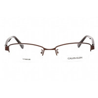 Calvin Klein Women's Eyeglasses - Half Rim Dark Brown Titanium Frame | CK5304A 201 ,