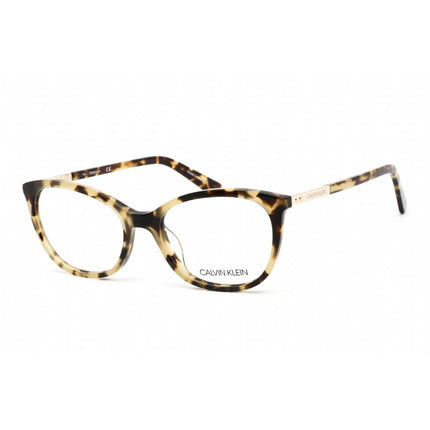 Calvin Klein Women's Eyeglasses - Khaki Tortoise Plastic Cat Eye Frame | CK20508 244 ,