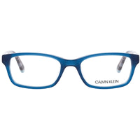 Calvin Klein Women's Eyeglasses - Milky Blue Rectangular | CALVIN KLEIN CK19518 405 ,