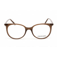 Calvin Klein Women's Eyeglasses - Milky Brown Round Frame | CALVIN KLEIN CK19508 210 ,