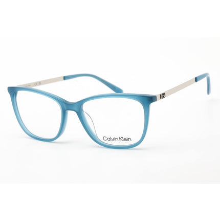 Calvin Klein Women's Eyeglasses - Milky Teal Blue Plastic Cat Eye Frame | CK21701 430 ,