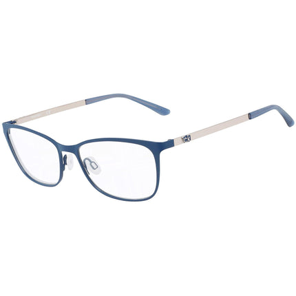 Calvin Klein Women's Eyeglasses - Navy Metal Frame with Silver Temples | CK21118 410 ,