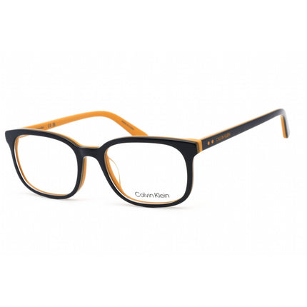 Calvin Klein Women's Eyeglasses - Navy/Maize Plastic Rectangular Frame | CK19514 415 ,