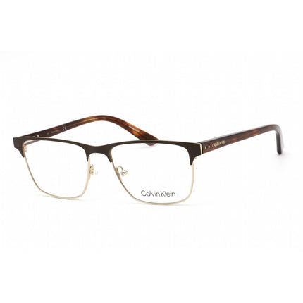Calvin Klein Women's Eyeglasses - Rectangular Satin Brown Metal Frame | CK18304 200 ,