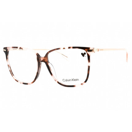 Calvin Klein Women's Eyeglasses - Rose Havana Plastic Rectangular Frame | CK22543 663 ,