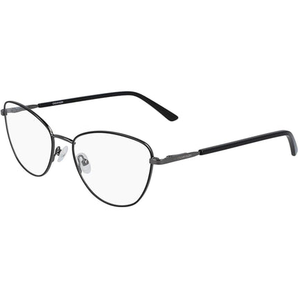 Calvin Klein Women's Eyeglasses - Satin Black Metal Cat Eye | CALVIN KLEIN CK20305 001 ,