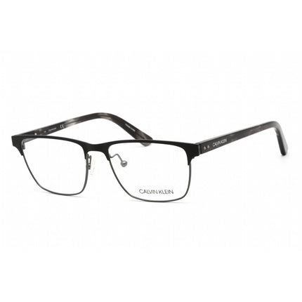 Calvin Klein Women's Eyeglasses - Satin Black Metal Rectangular Frame | CK18304 001 ,