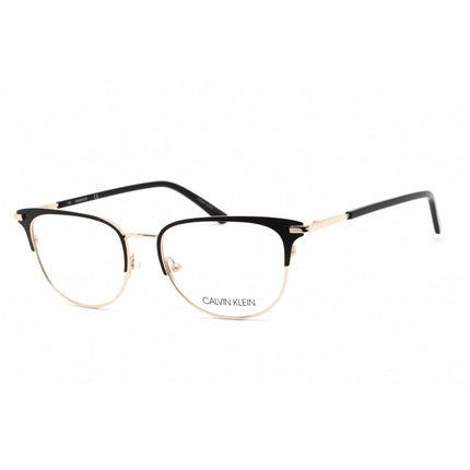 Calvin Klein Women's Eyeglasses - Satin Black Metal Rectangular Frame | CK20303 001 ,