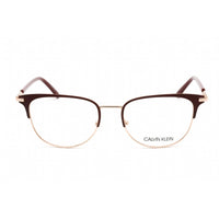 Calvin Klein Women's Eyeglasses - Satin Burgundy Metal Rectangular Frame | CK20303 605 ,