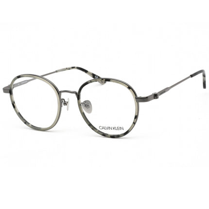 Calvin Klein Women's Eyeglasses - Smoke Tortoise Round Metal Frame | CK18110A 071 ,