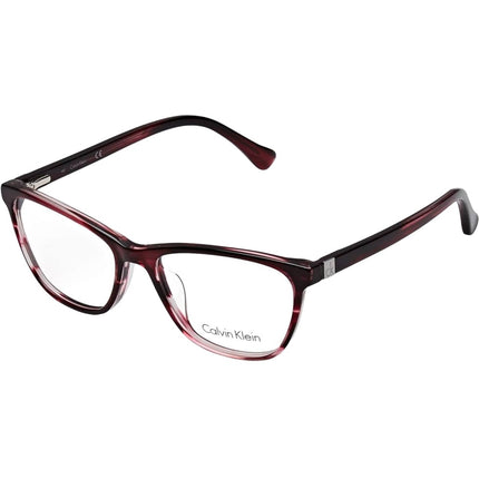 Calvin Klein Women's Eyeglasses - Striped Wine Plastic Frame | CALVIN KLEIN 5883 609 ,