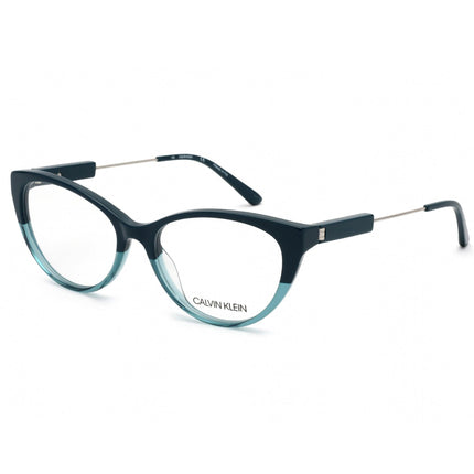 Calvin Klein Women's Eyeglasses - Teal/Crystal Teal Gradient Acetate | CK19706 440 ,