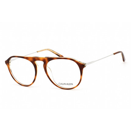 Calvin Klein Women's Eyeglasses - Tortoise/Crystal Yellow Round Frame | CK20703 241 ,
