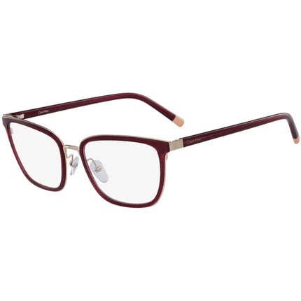 Calvin Klein Women's Eyeglasses - Wine Plastic Square Frame | CALVIN KLEIN CK5453 607 ,