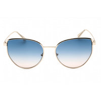 Calvin Klein Women's Sunglasses - Gold Frame Gradient Blue Brown Lens | CK22113S 719 ,