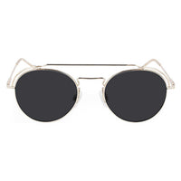 Calvin Klein Women's Sunglasses - Gold Full Rim Round Metal Frame | CK21106S 717 ,