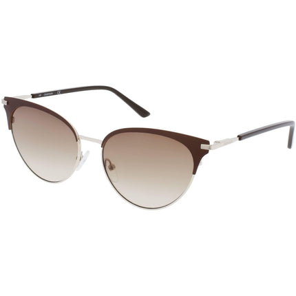 Calvin Klein Women's Sunglasses - Satin Brown Metal Frame | CALVIN KLEIN CK19309S 200 ,