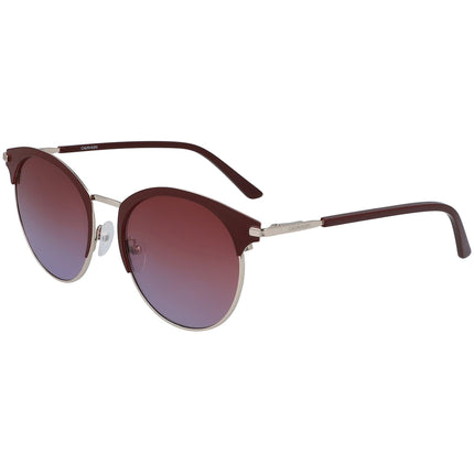 Calvin Klein Women's Sunglasses - Satin Burgundy Round | CALVIN KLEIN CK19310S 605 ,