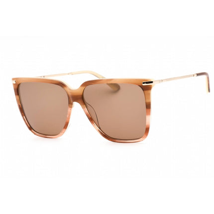 Calvin Klein Women's Sunglasses - Striped Brown Square Frame Brown Lens | CK22531S 240 ,