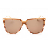 Calvin Klein Women's Sunglasses - Striped Brown Square Frame Brown Lens | CK22531S 240 ,