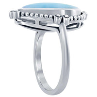 Women's Ring - Pear-Shaped Designed Oxidized, Size 7 | W-2678-7 ,