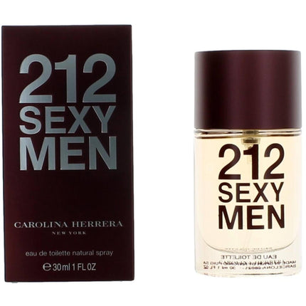 Carolina Herrera Men's Eau De Toilette Spray - 212 Sexy Captivating Aroma, 1 oz ,