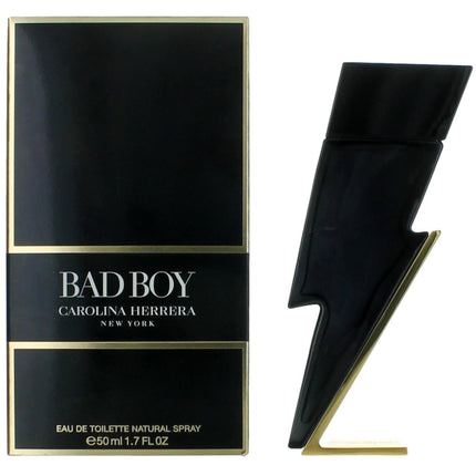 Carolina Herrera Men's Eau De Toilette Spray - Bad Boy with Alluring Notes, 1.7 oz ,