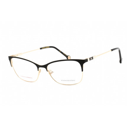 Carolina Herrera Women's Eyeglasses - Black Gold Stainless Steel | CH 0074 02M2 00 ,