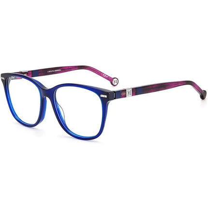 Carolina Herrera Women's Eyeglasses - Blue and Violet Square Frame | CH 0050 0WOI 00 ,