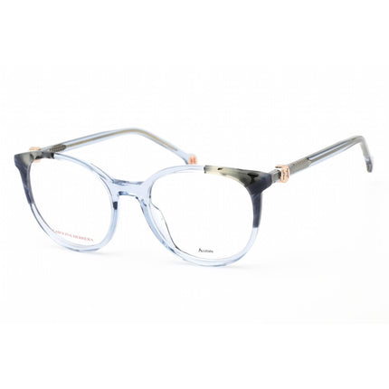 Carolina Herrera Women's Eyeglasses - Blue Havana Acetate Round | CH 0056 0YGF 00 ,