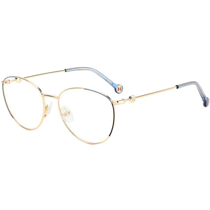 Carolina Herrera Women's Eyeglasses - Full Rim Gold and Blue Frame | CH 0058 0LKS 00 ,
